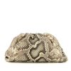Bottega Veneta  Pouch handbag/clutch  in beige and brown leather - 360 thumbnail