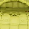 Bottega Veneta  Cassette shoulder bag  in yellow braided leather - Detail D3 thumbnail