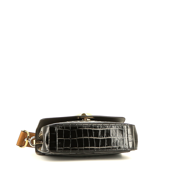 Chloé  C handbag  in black leather - Detail D4