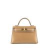Hermès  Kelly 20 cm handbag  in etoupe Tadelakt leather - 360 thumbnail