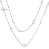 Collana lunga Hermès Farandole in argento - 00pp thumbnail
