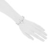 Hermès Chaine d'Ancre large model bracelet in silver - Detail D1 thumbnail