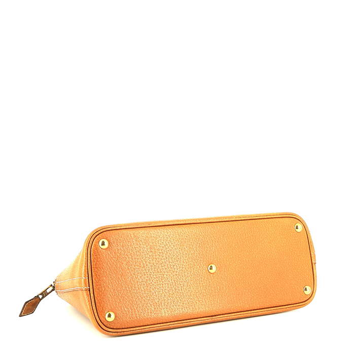 Sac à main Hermès  Bolide 25 cm en cuir de Pecari gold - Detail D5
