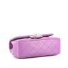 Chanel  Mini Timeless shoulder bag  in purple quilted leather - Detail D4 thumbnail