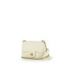 Sac bandoulière Chanel  Mini Timeless en cuir matelassé blanc - 00pp thumbnail