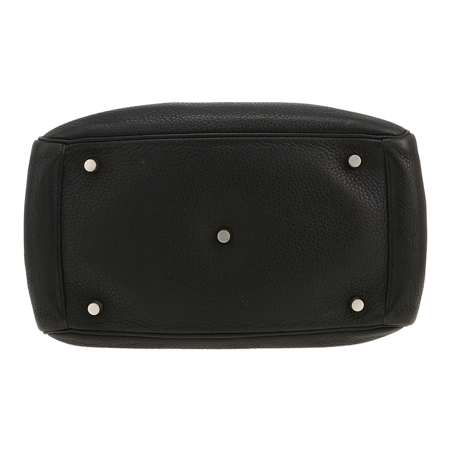 Hermès  Lindy handbag  in navy blue togo leather - Detail D1