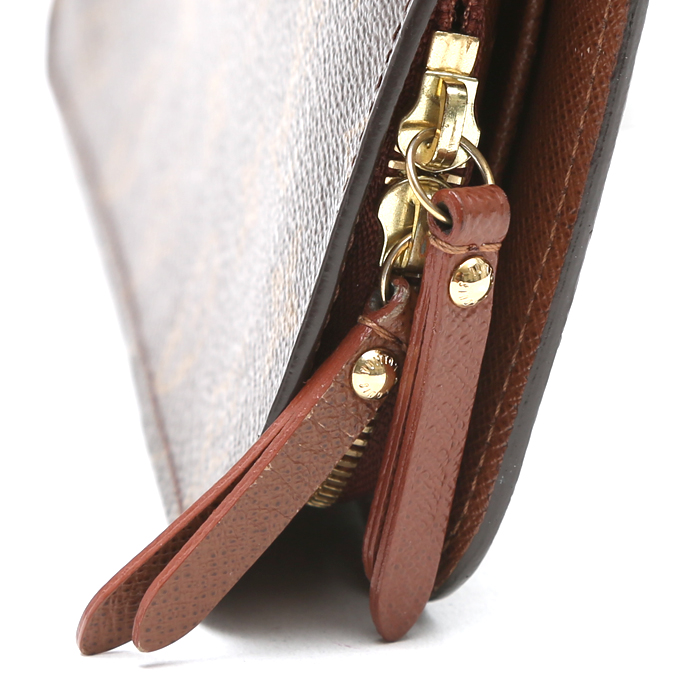 Portefeuille Louis Vuitton   en toile monogram marron - Detail D1