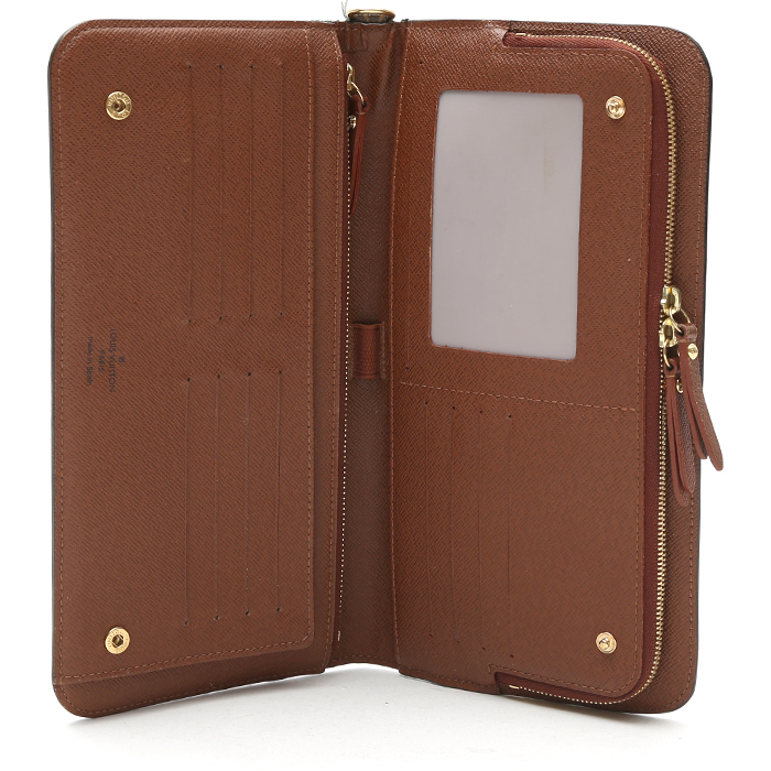 Portefeuille Louis Vuitton   en toile monogram marron - Detail D3