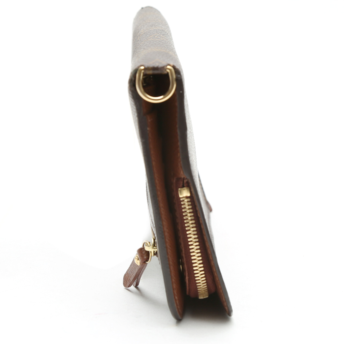 Billetera Louis Vuitton   en lona Monogram marrón - Detail D7