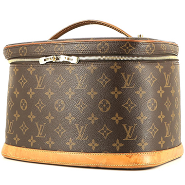 Beauty Louis Vuitton  Vanity in tela monogram marrone e pelle naturale