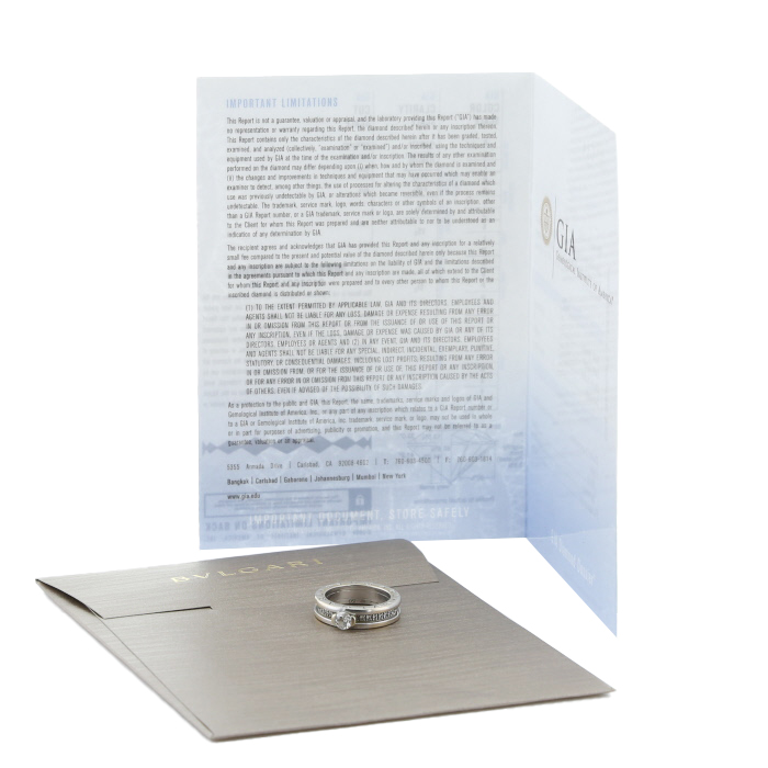 Sortija Bulgari B.Zero1 de oro blanco y diamantes - Detail D2