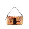 Fendi  Baguette handbag  in orange python  and paillette - 360 thumbnail