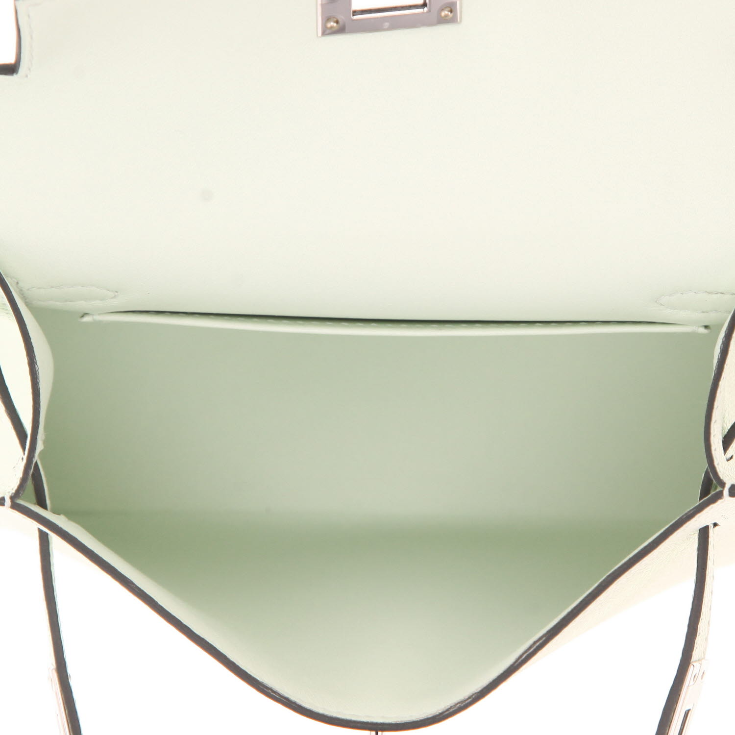 Sac à main Hermès  Kelly 20 cm en cuir epsom Vert Fizz - Detail D3