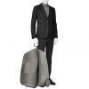 Valigia flessibile Louis Vuitton  Pegase in tela a scacchi marrone e pelle naturale - Detail D1 thumbnail