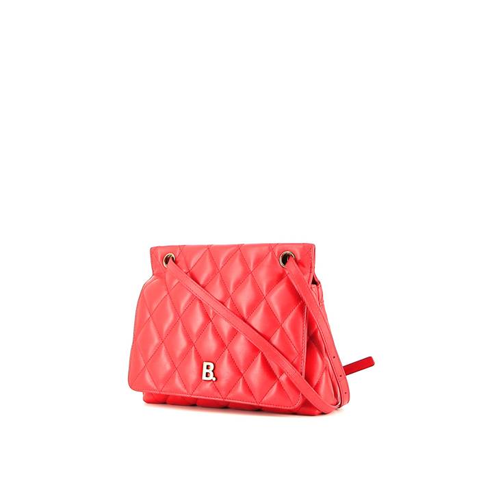 Balenciaga  B. Shoulder shoulder bag  in red leather - 00pp