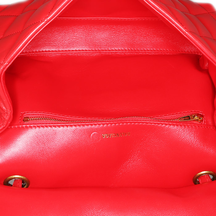 Balenciaga  B. Shoulder shoulder bag  in red leather - Detail D3