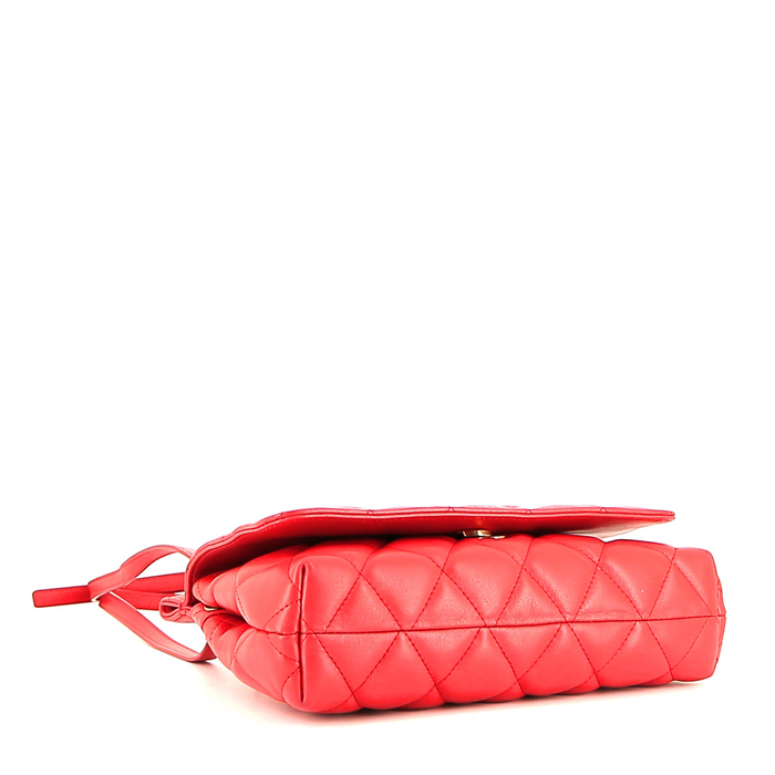 Balenciaga  B. Shoulder shoulder bag  in red leather - Detail D5