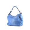 Prada   handbag  in blue grained leather - 00pp thumbnail