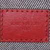 Sac bandoulière Louis Vuitton  Speedy 30 en toile denim bleue et cuir rouge - Detail D4 thumbnail