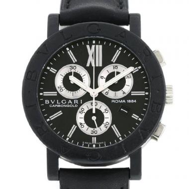 Montre Bulgari Carbongold en carbone noir Ref: Bulgari - BB38CLCH  Vers 2009