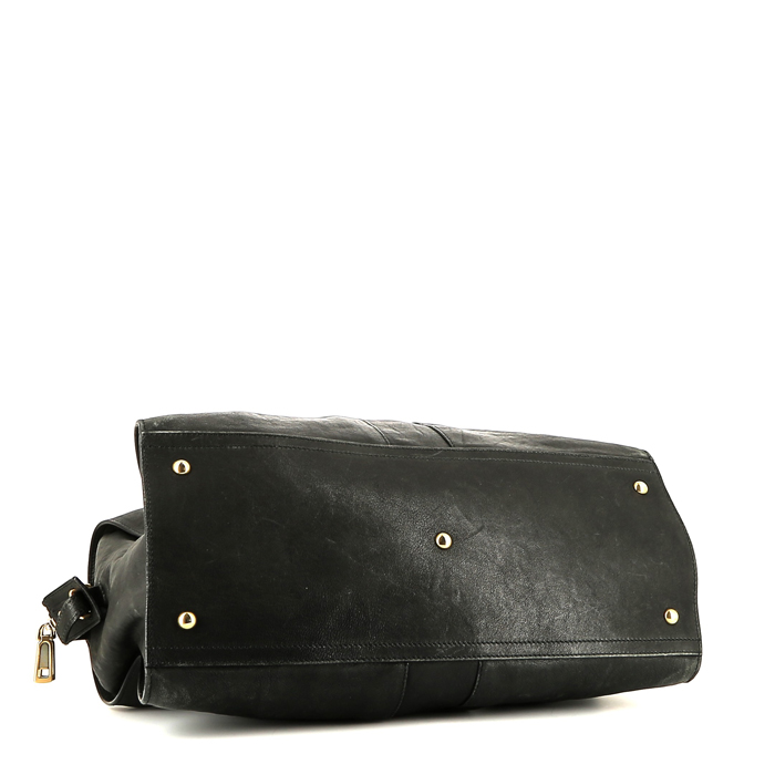 Sac à main Saint Laurent  Chyc en cuir noir - Detail D4