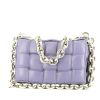 Bottega Veneta Chain Cassette handbag  in purple intrecciato leather - 360 thumbnail