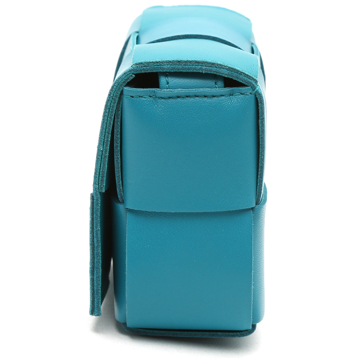 Borsa a tracolla Bottega Veneta Cassette modello piccolo in pelle intrecciata - Detail D6