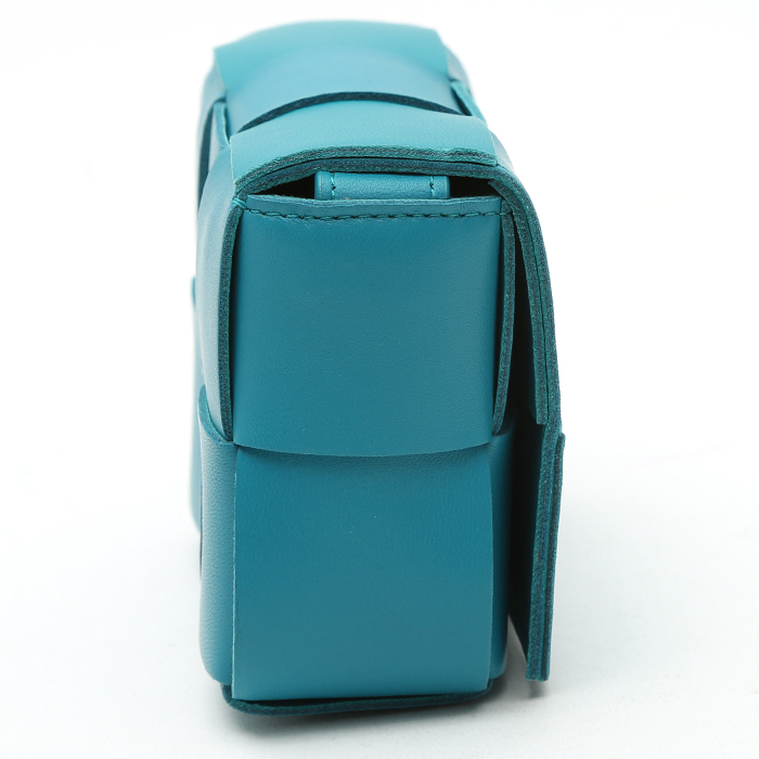 Borsa a tracolla Bottega Veneta Cassette modello piccolo in pelle intrecciata - Detail D7
