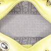 Dior  Lady Dior handbag  in yellow leather cannage - Detail D3 thumbnail