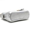 Chanel  Gabrielle  small model  shoulder bag  in silver quilted leather - Detail D5 thumbnail
