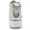 Chanel  Gabrielle  small model  shoulder bag  in silver quilted leather - Detail D7 thumbnail