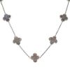 Van Cleef & Arpels Pure Alhambra necklace in white gold and mother of pearl - 00pp thumbnail