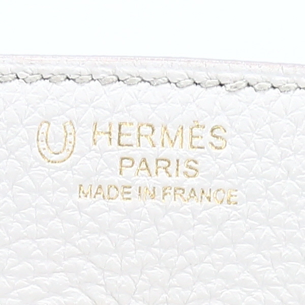 Bolso de mano Hermès  Birkin 30 cm en cuero togo Craie - Detail D3