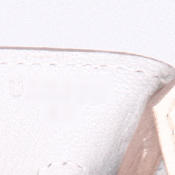 Bolso de mano Hermès  Birkin 30 cm en cuero togo Craie - Detail D4