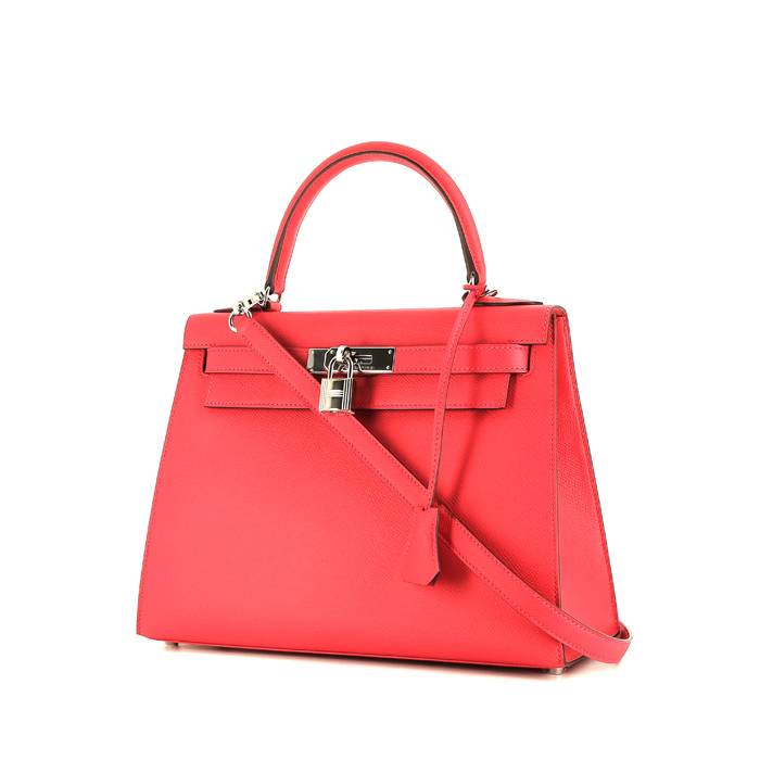 Hermès  Kelly 28 cm handbag  in Rose Extrême epsom leather - 00pp