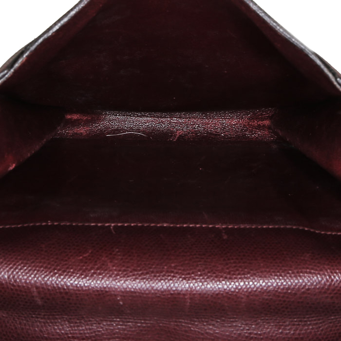 Borsa Hermès  Bobby in pelle Epsom bordeaux - Detail D3
