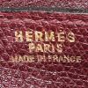 Bolso de mano Hermès  Bobby en cuero epsom color burdeos - Detail D4 thumbnail