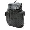 Louis Vuitton  Christopher backpack  in grey Graphite damier canvas  and black leather - 00pp thumbnail