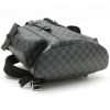 Louis Vuitton  Christopher backpack  in grey Graphite damier canvas  and black leather - Detail D4 thumbnail