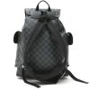 Louis Vuitton  Christopher backpack  in grey Graphite damier canvas  and black leather - Detail D7 thumbnail