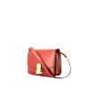 Celine  Classic Box mini  shoulder bag  in red box leather - 00pp thumbnail