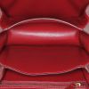 Celine  Classic Box mini  shoulder bag  in red box leather - Detail D2 thumbnail