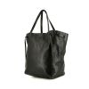 Celine  Cabas shopping bag  in black grained leather - 00pp thumbnail