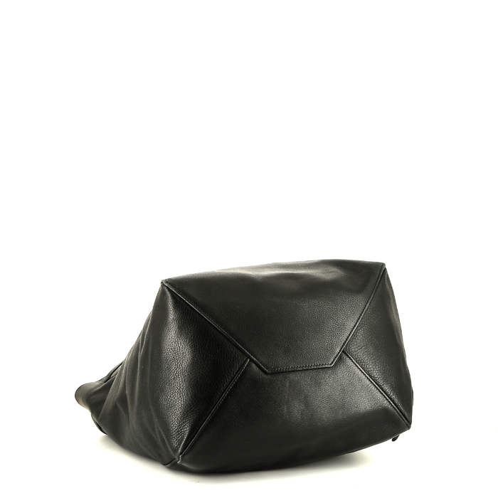 Shopping bag Celine  Cabas in pelle martellata nera - Detail D4