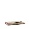 Billetera Louis Vuitton   en lona Monogram marrón y cuero rosa - Detail D4 thumbnail