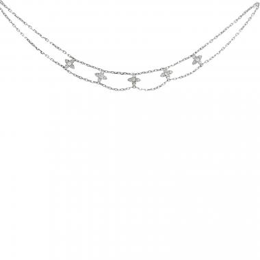Repossi necklace in white gold and diamonds