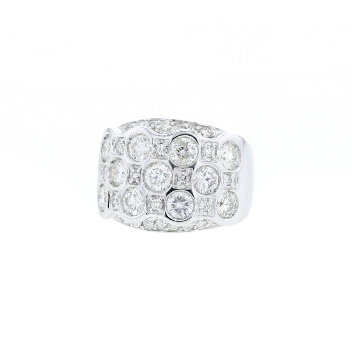 Vintage  ring in white gold and diamonds - 00pp