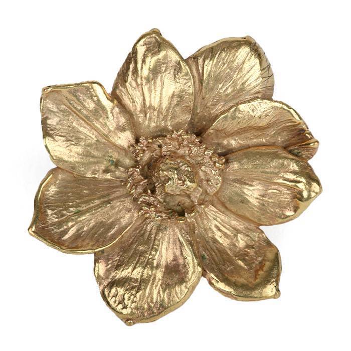 Claude Lalanne, "Anémone" brooch, in gilded bronze, edition Artcurial, signed, artist proof numbered, from the 1980’s - 00pp