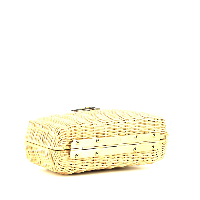 Borsettina da sera Prada   in rattan naturale - Detail D4