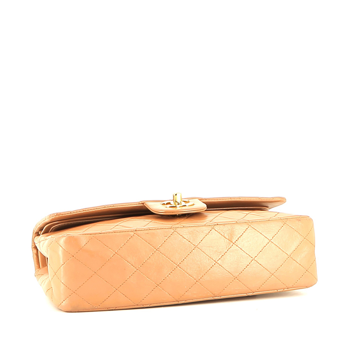 Sac à main Chanel  Timeless en cuir matelassé rose - Detail D5